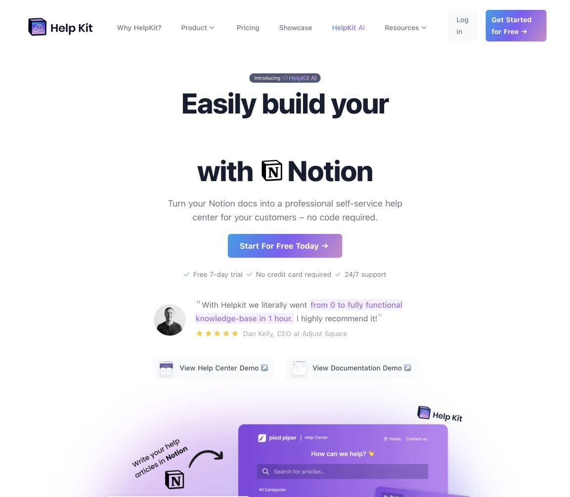 HelpKit — 用 Notion 搭建专业知识库